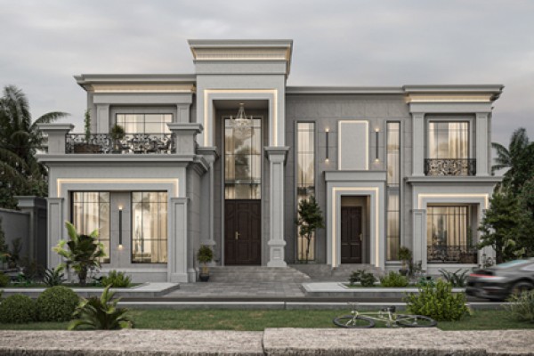 Thi công nội thất biệt thự gỗ óc chó tại Đồng Châu, Thái Bình
